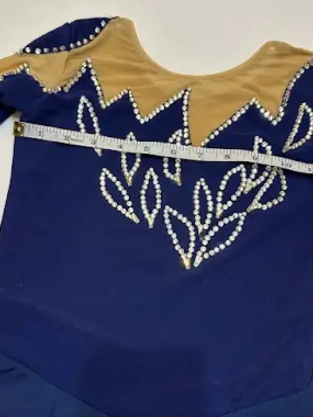 NWT Navy Crystal Skating Dress Girls 8-10